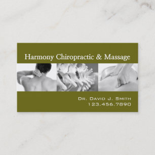 Professional Chiropractor Chiropractic Health Business Card