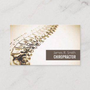 Professional Chiropractor & Health Business Card