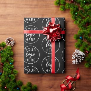 Professional Christmas Business Logo  Wrapping Paper