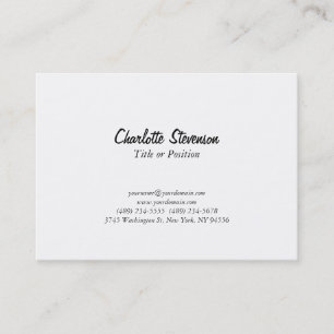 Professional Chubby White Manager Consultant Chief Business Card