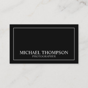 Professional Classic Black and White Business Card