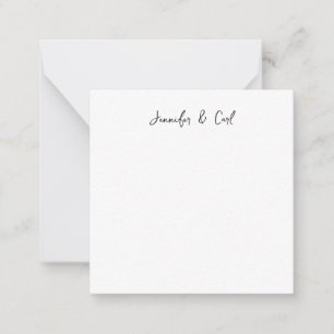 Professional Classic Calligraphy Minimalist Plain Card