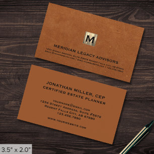 Professional Classic Monogram Business Card