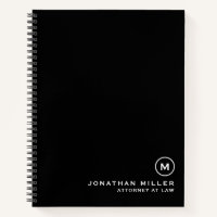 Professional Classic Monogram Lawyer Black White