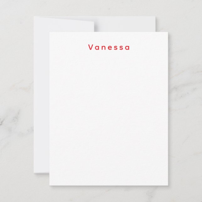 Professional classical calligraphy name custom red card (Front)