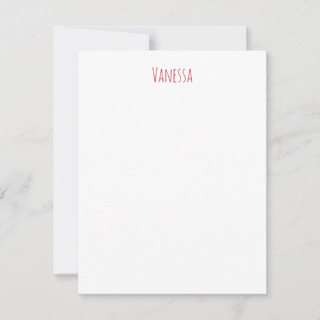 Professional classical calligraphy name custom red card (Front)