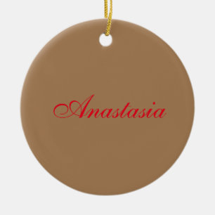 Professional classical handwriting name custom ceramic ornament