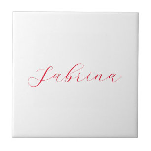 Professional classical handwriting name custom ceramic tile