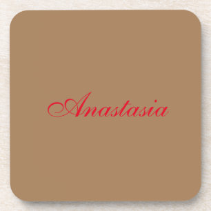 Professional classical handwriting name custom coaster