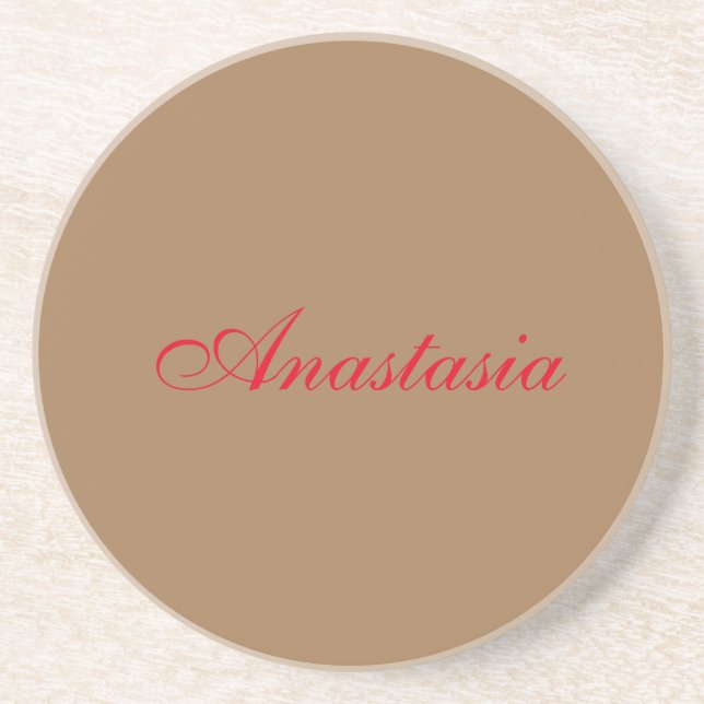 Professional classical handwriting name custom coaster (Front)