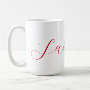 Professional classical handwriting name custom coffee mug
