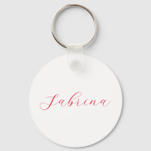 Professional classical handwriting name custom key ring