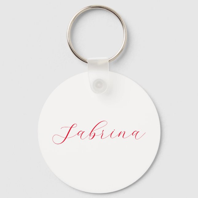 Professional classical handwriting name custom key ring (Front)