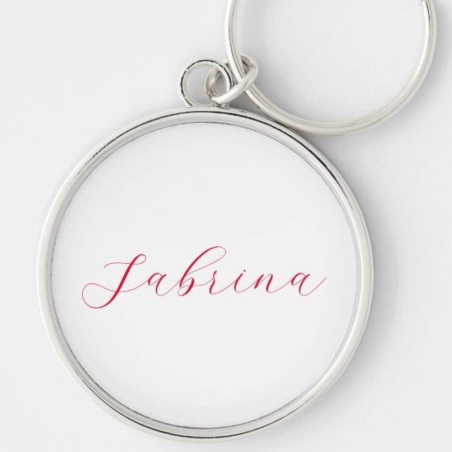 Professional classical handwriting name custom key ring (Front)