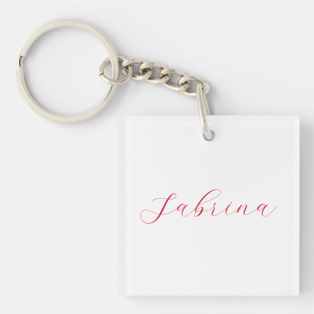 Professional classical handwriting name custom key ring (Front)