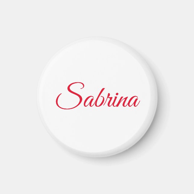 Professional classical handwriting name custom magnet (Front)