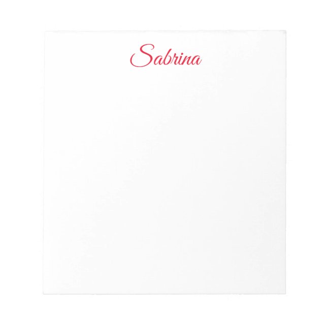 Professional classical handwriting name custom notepad (Front)
