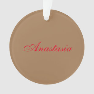Professional classical handwriting name custom ornament