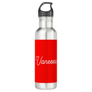 Professional classical handwriting name custom red 710 ml water bottle