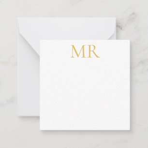 Professional Classical Monogram Minimalist Plain Card