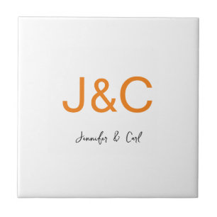 Professional Classical Monogram Minimalist Plain Ceramic Tile