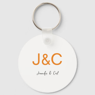 Professional Classical Monogram Minimalist Plain Key Ring