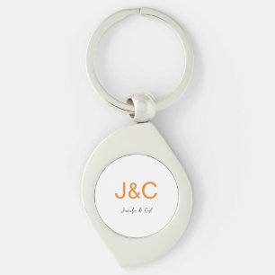 Professional Classical Monogram Minimalist Plain Key Ring