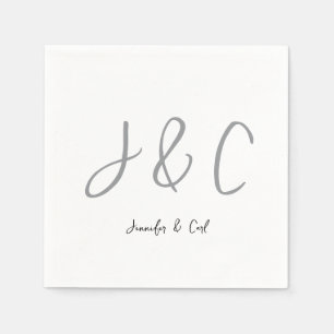Professional Classical Monogram Minimalist Plain Napkin