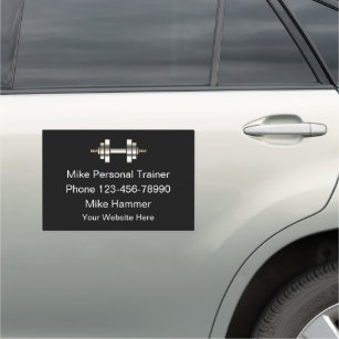 Professional Classy Personal Trainer Car Magnet