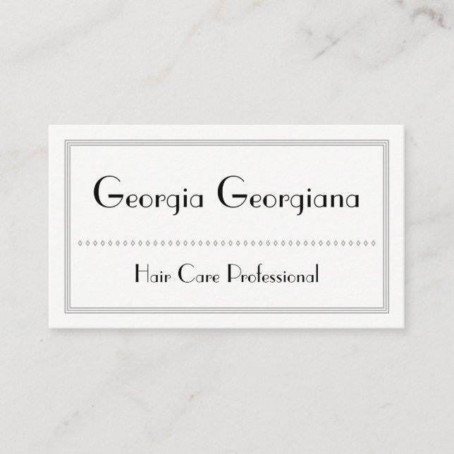 Professional & Clean, With Triple-Line Border Appointment Card (Front)