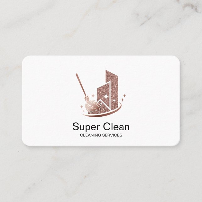 Professional Cleaning House Services Business Card (Front)