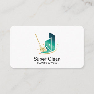 Professional Cleaning House Services Business Card