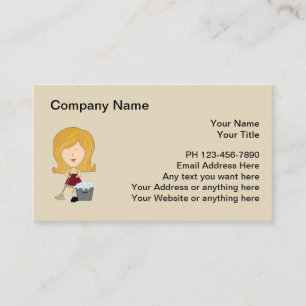 Professional Cleaning Service Business Card