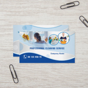 Professional cleaning service business card