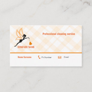 Professional cleaning service business card