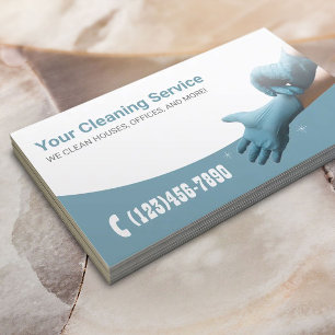 Professional Cleaning Service Business Card