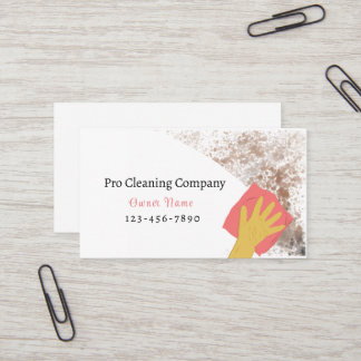 Professional Cleaning Service Business Card