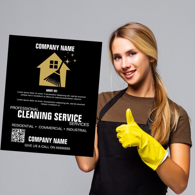Professional Cleaning Service | Custom Business  Flyer (Creator Uploaded)