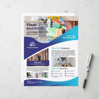 Professional Cleaning Service Flyer Template