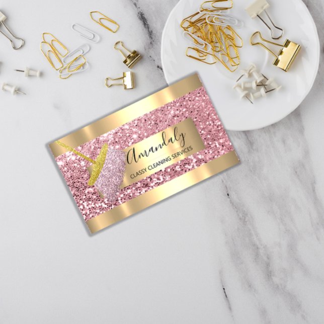 Professional Cleaning Service Maid House Keeping Business Card (Professional Cleaning Service Maid House Keeping Business Card)