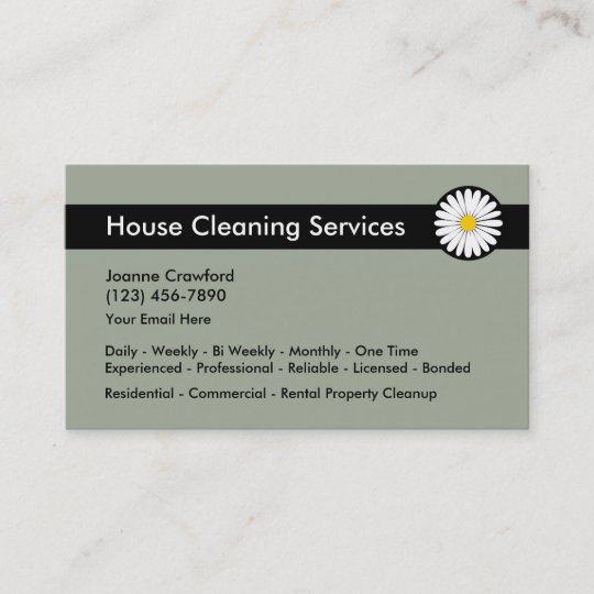 Professional Cleaning Services Business Card Zazzle Com Au