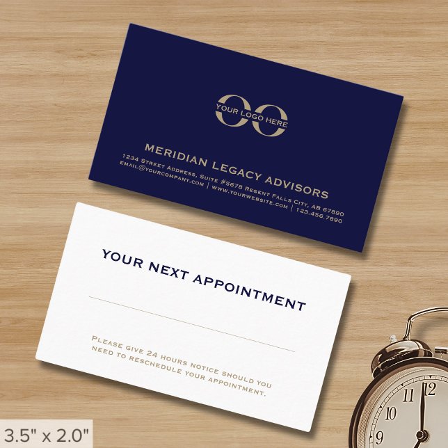 Professional Client Meeting Reminder Cards (Creator Uploaded)