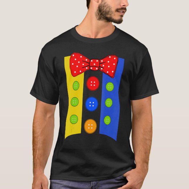 Professional Clown Costume Halloween  Circus Clown T-Shirt (Front)