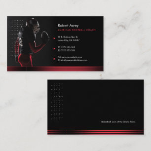 Professional Coach   American Football  Sport Business Card