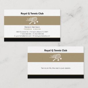 Professional Coach Tennis Master Sport Business Card