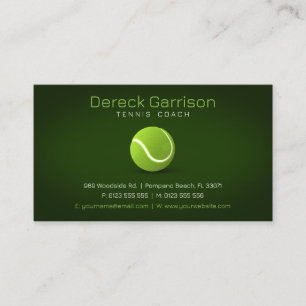 Professional Coach Tennis Master Sport Business Card