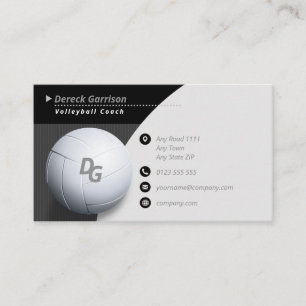 Professional Coach   Volleyball Master Sport Business Card