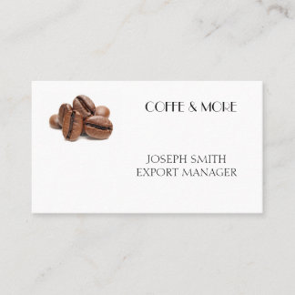 Professional coffee beans business card