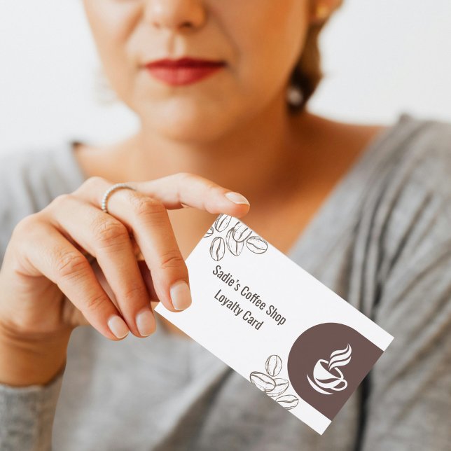Professional Coffee Shop Loyalty Card Custom (Creator Uploaded)