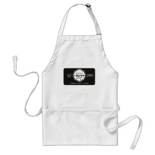 Professional Coffee Shop Personalized Logo Black  Standard Apron
